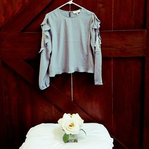 WAYF Ruffles n Lace top